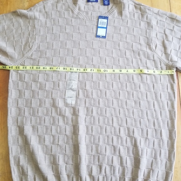 IZOD Camel Basketweave Pullover Sweater Size XL - Picture 7 of 8